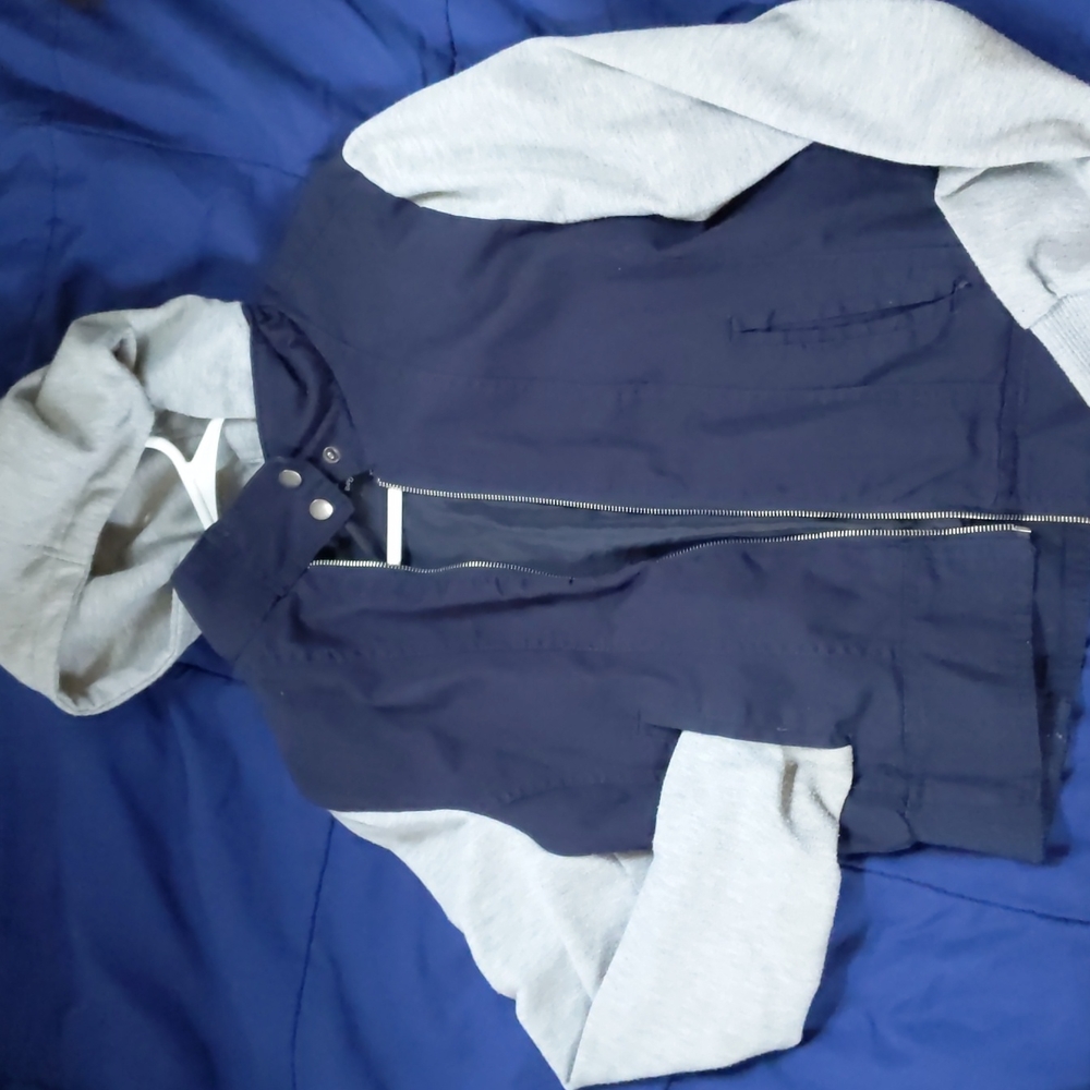 Navy and Gray jacket sweater